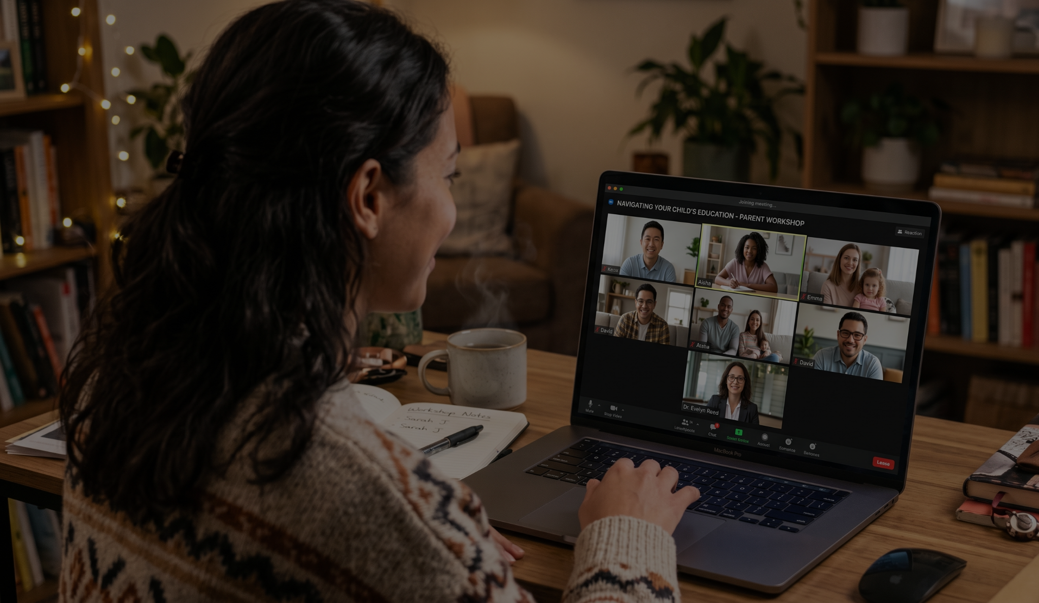 Practitioner participating in an online training cohort